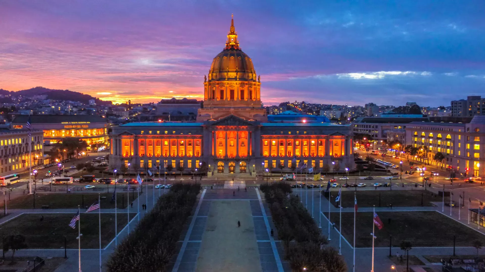 City Hall at Sunset