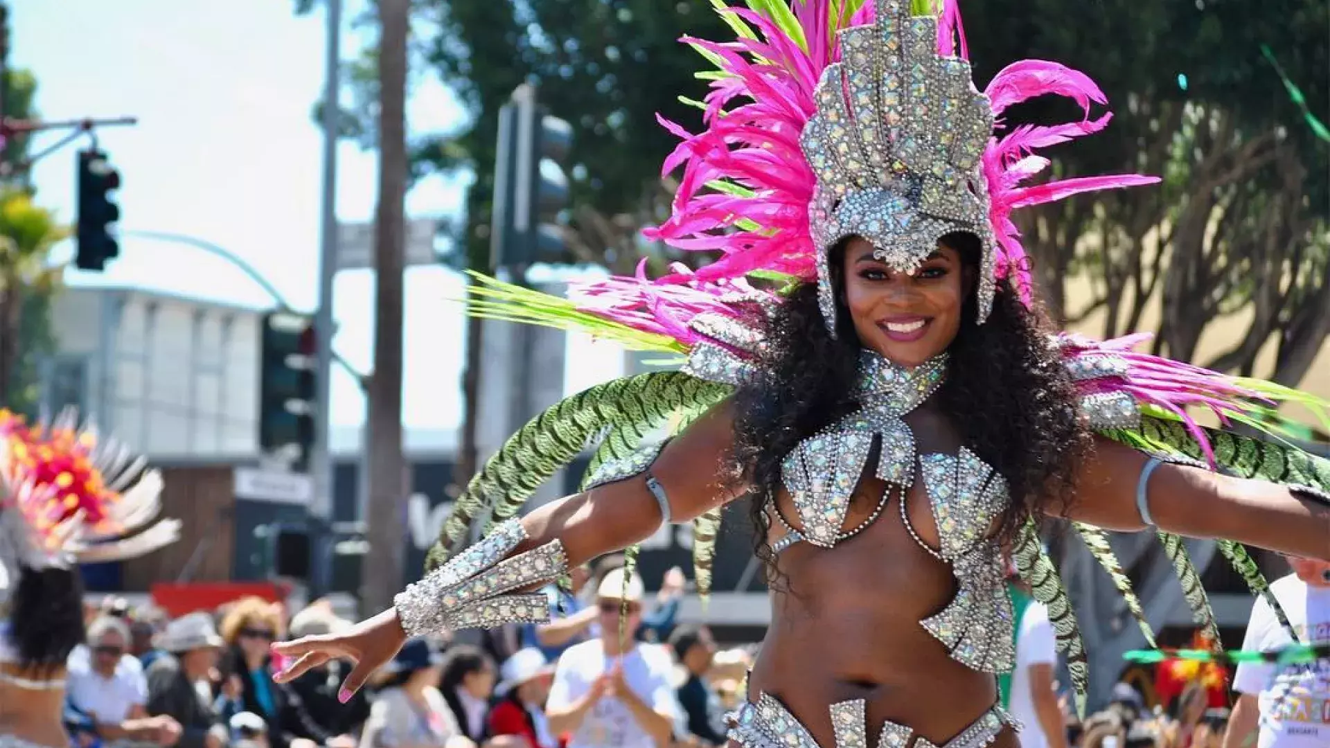 Dançarina de carnaval na Missão