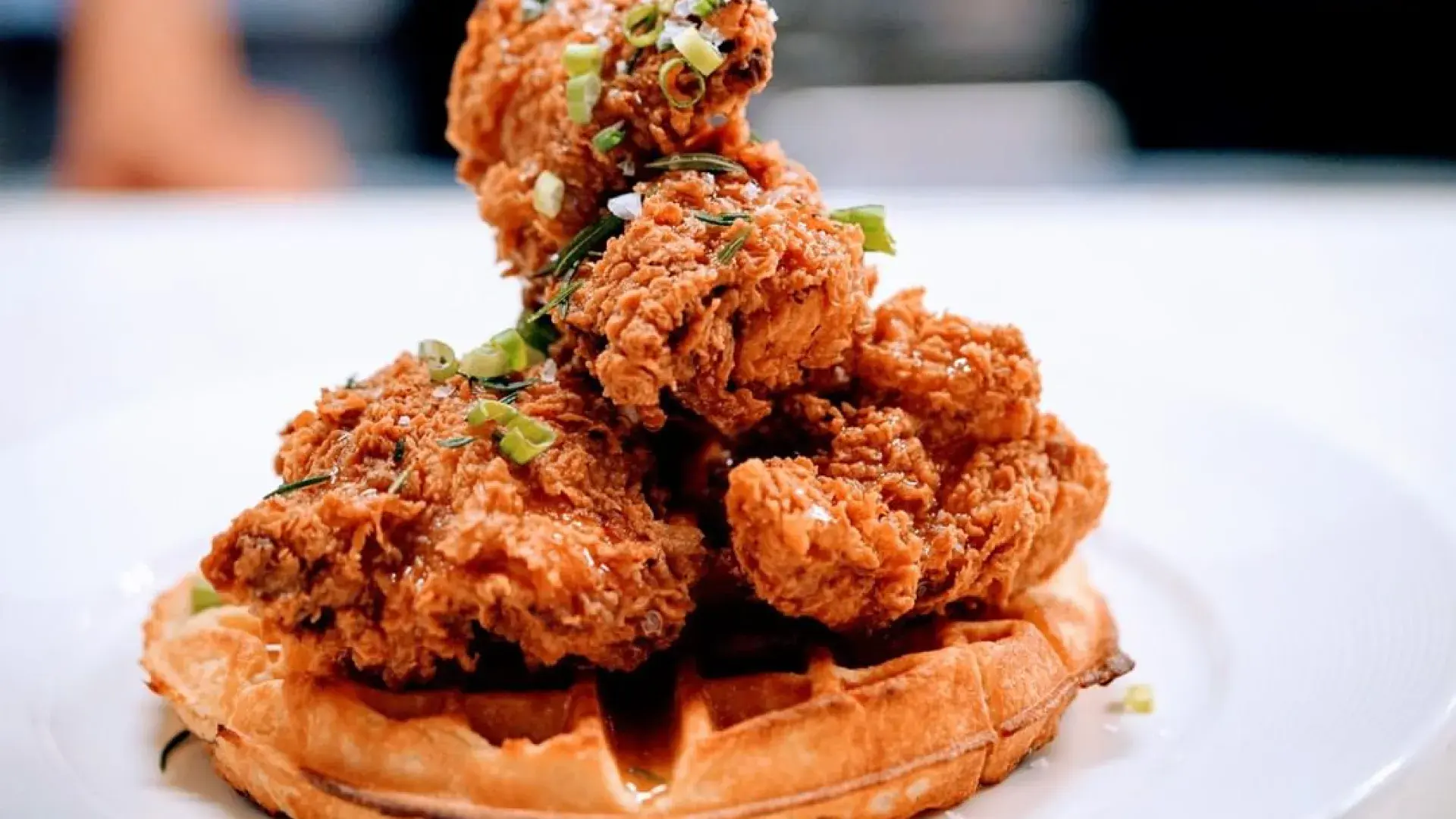 Fried chicken and waffles