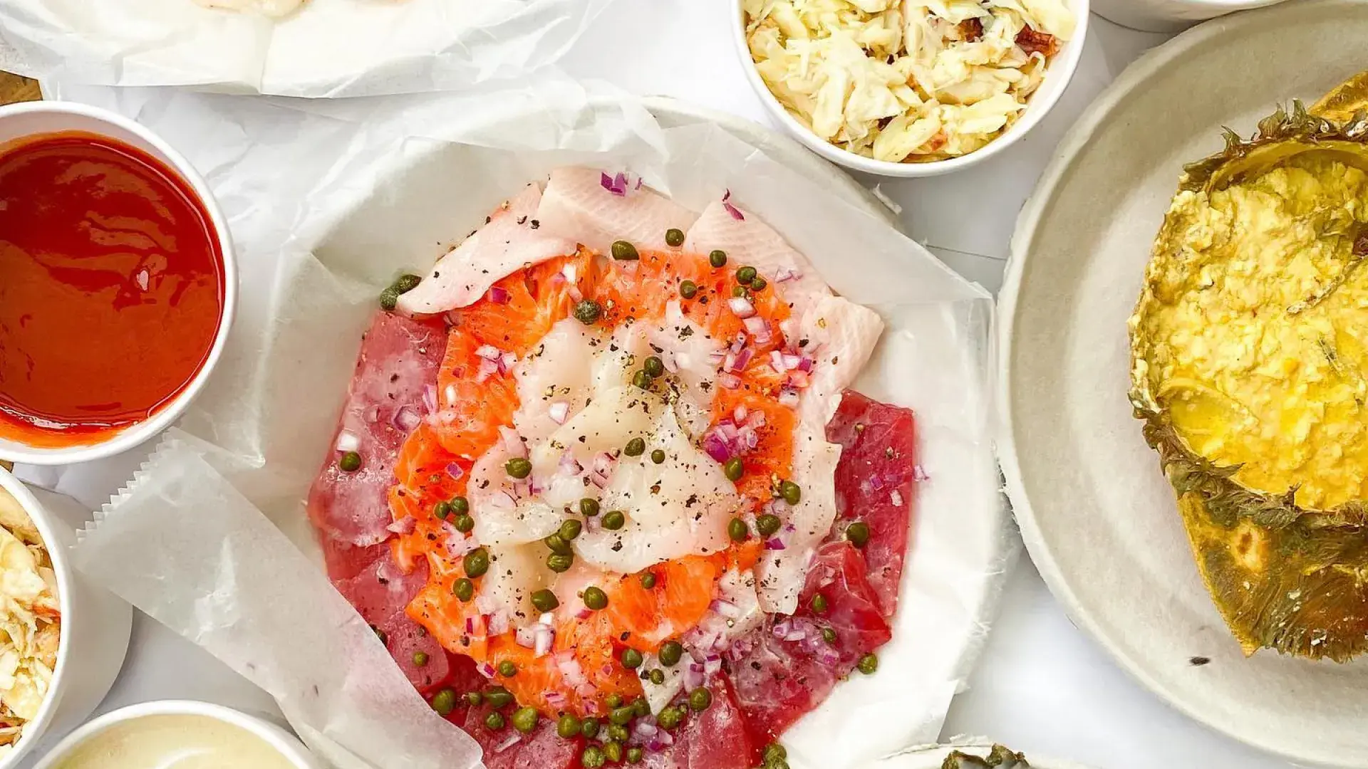 Swan Oyster Depot의 해산물