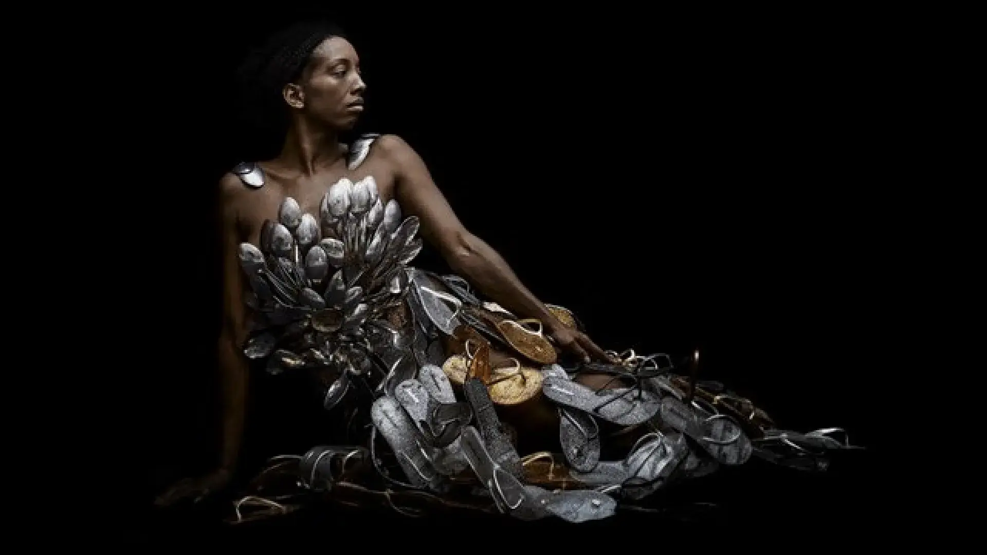 A work on display at the Museum of the African Diaspora.