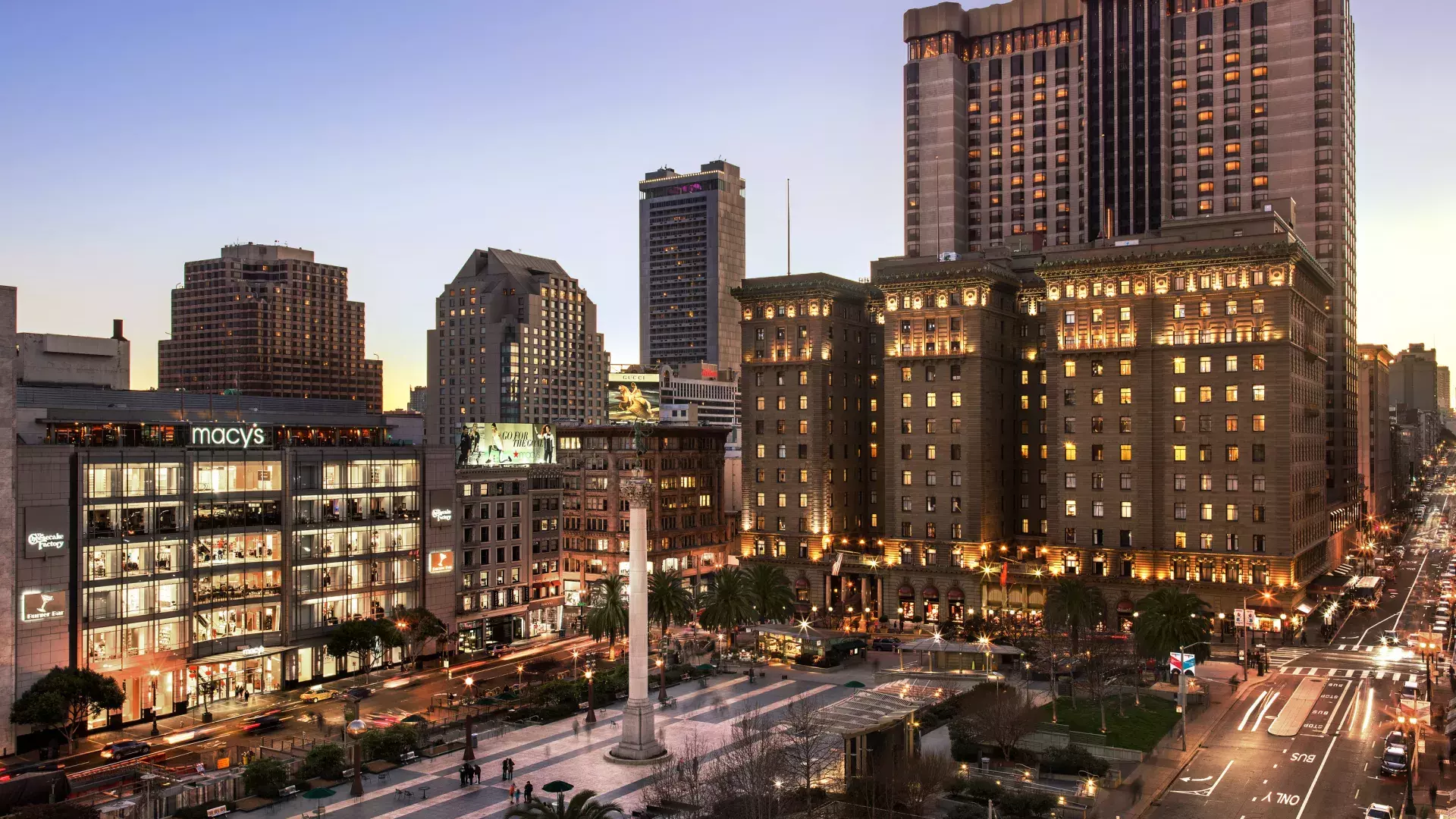 Union Square from the Westin St. Francis