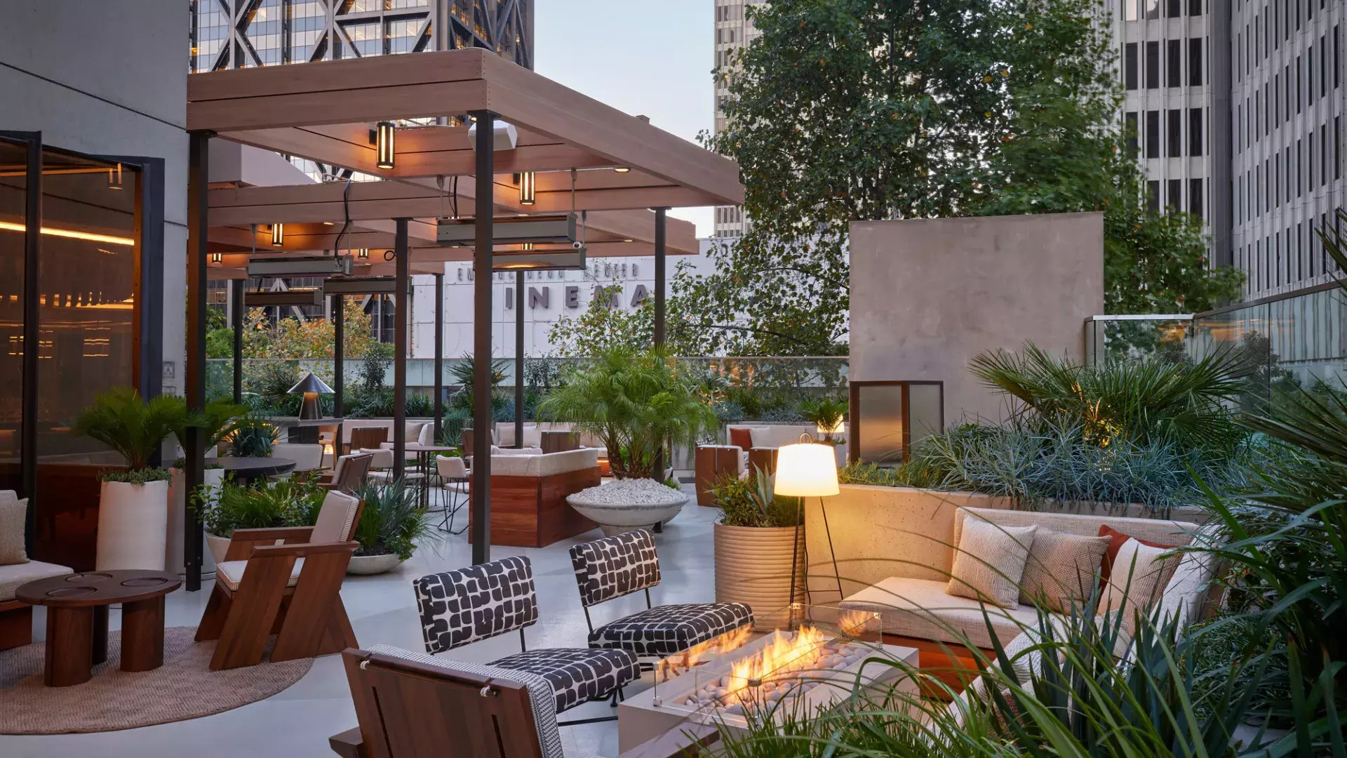 Rooftop lounge at The Jay Hotel