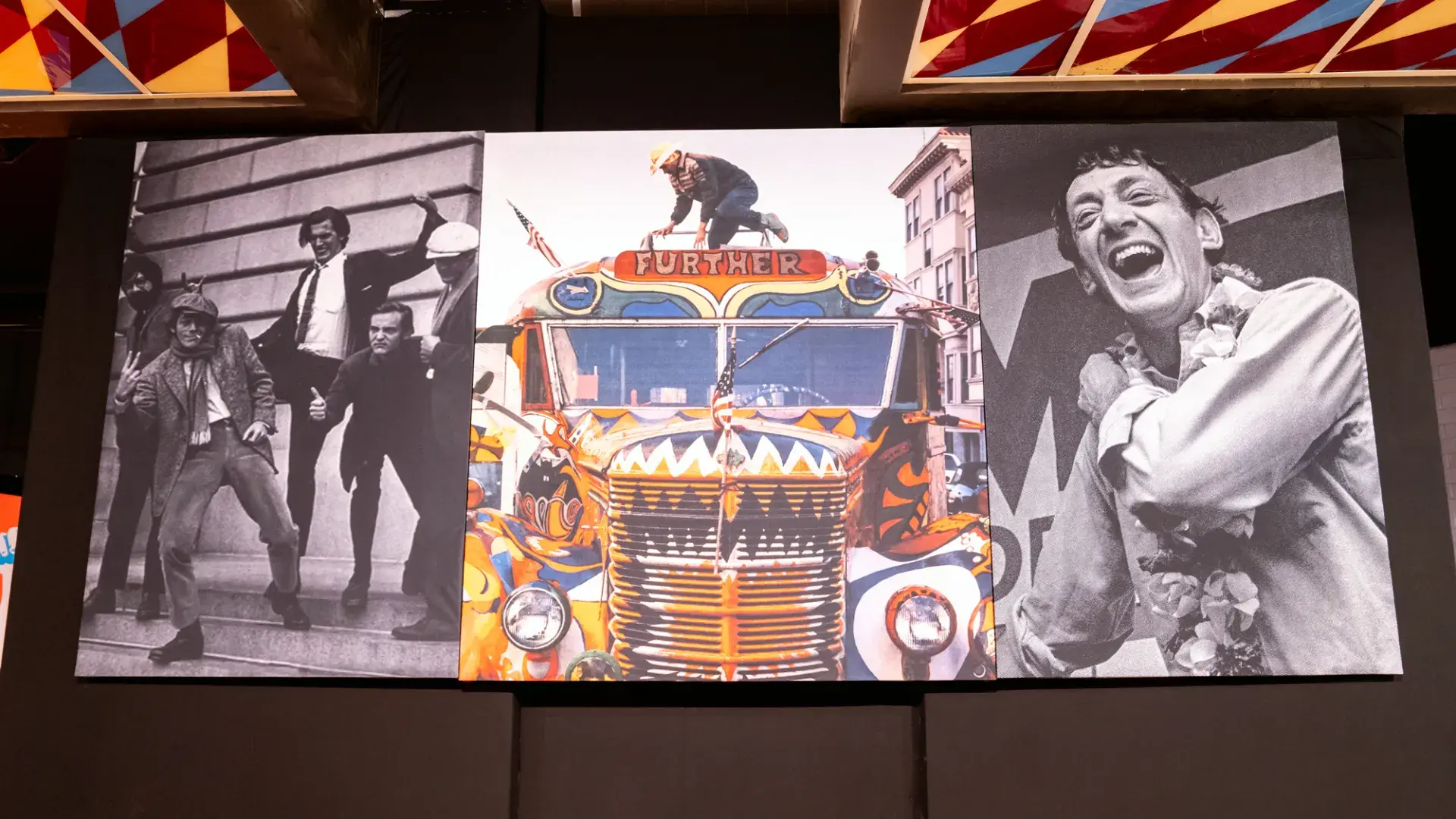 A screen display in Haight-Ashbury's Counterculture Museum