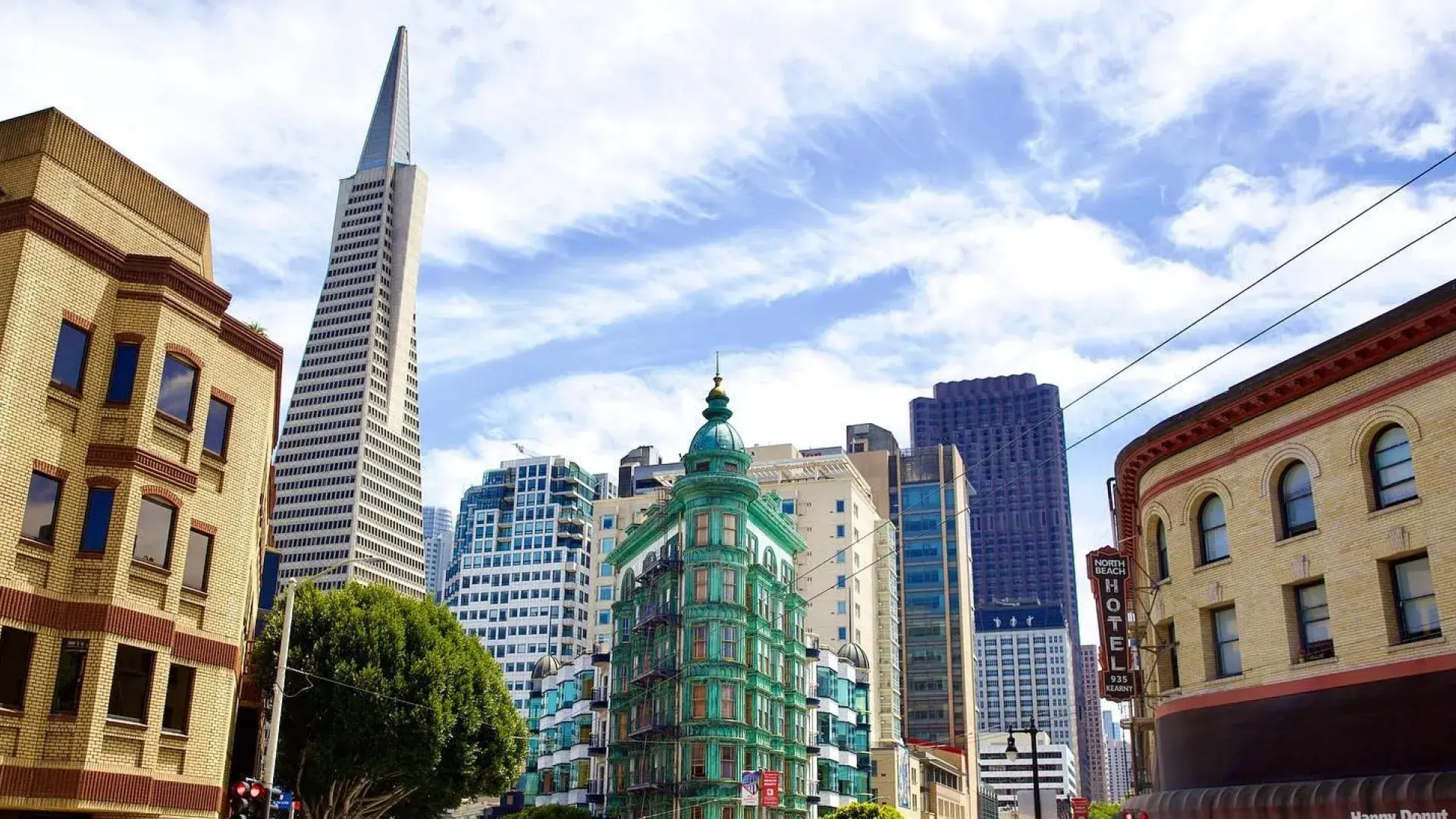 Transamerica Pyramid Along Columbus Avenue