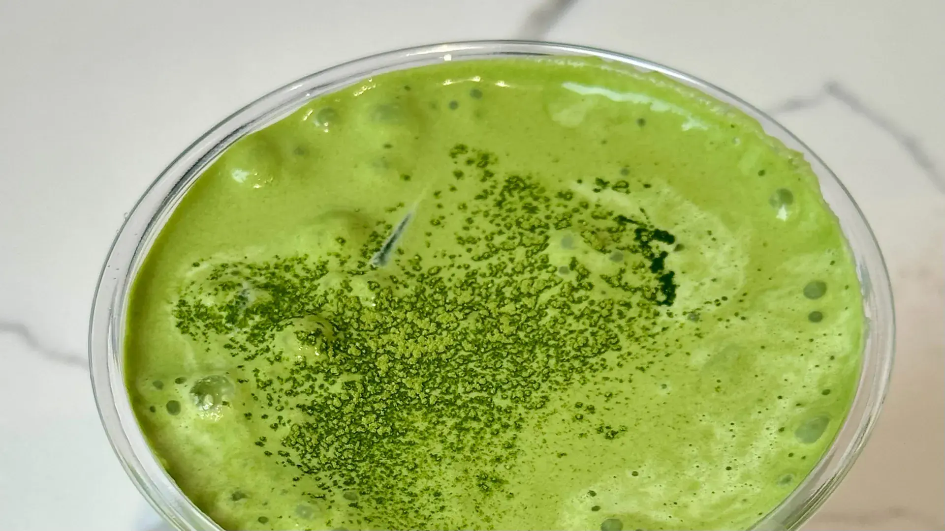 matcha close up