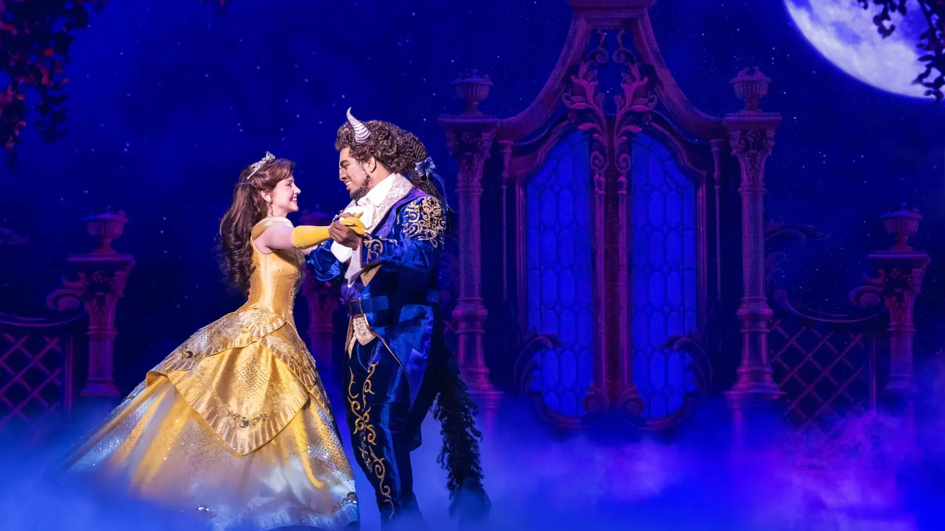Kyra Belle Johnson and Fergie L. Philippe perform in Disney's "Beauty and the Beast".