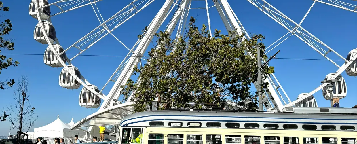 Guia para a roda de observação SkyStar em Fisherman's Wharf