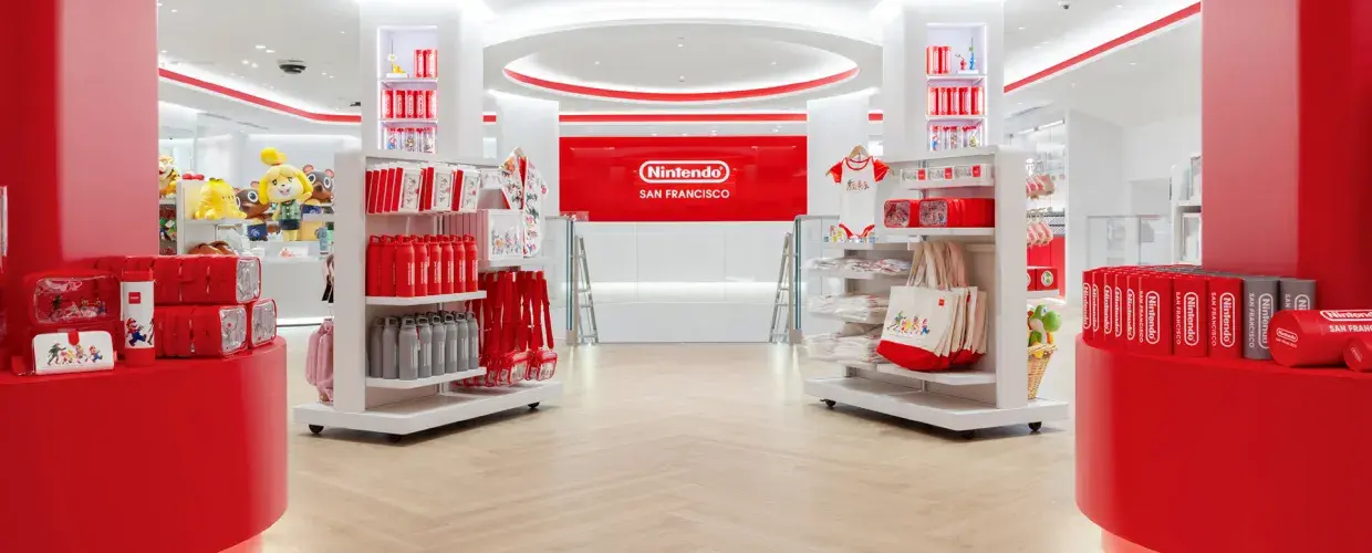 Inside of Nintendo Store in San Francisco