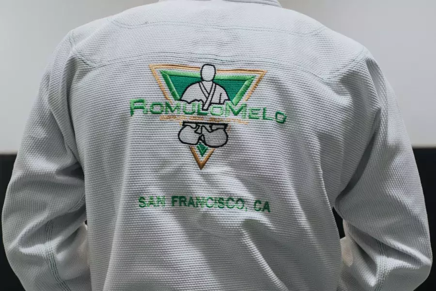 Back of Romulo Melo's uniform.