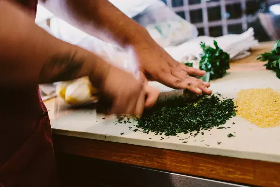 Chopping in the kitchen with BLUD