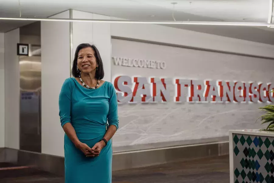 Melinda Yee Franklin smiling at SFO.