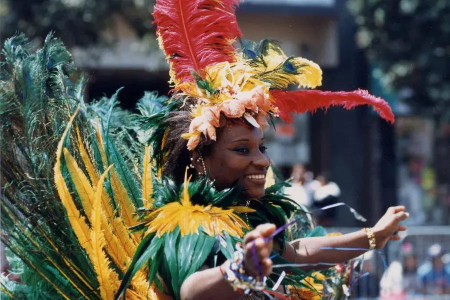 Dancer in the Carnaval celebration