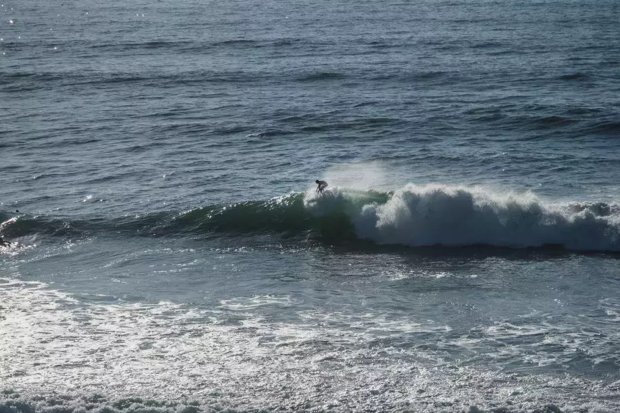 Nick Whittlesey surfing.