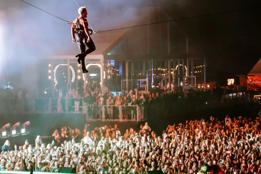 P!nk performing at BottleRock Festival