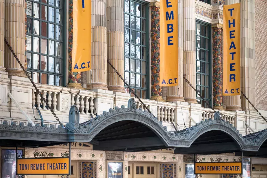 The exterior of A.C.T's Toni Rembe Theater.