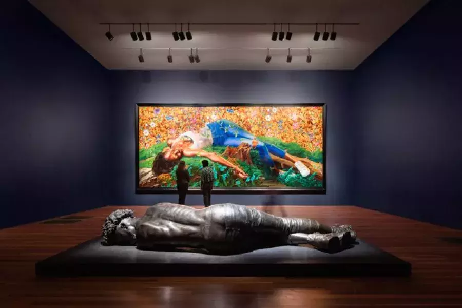 deYoung의 Kehinde Wiley 전시회의 일부입니다.