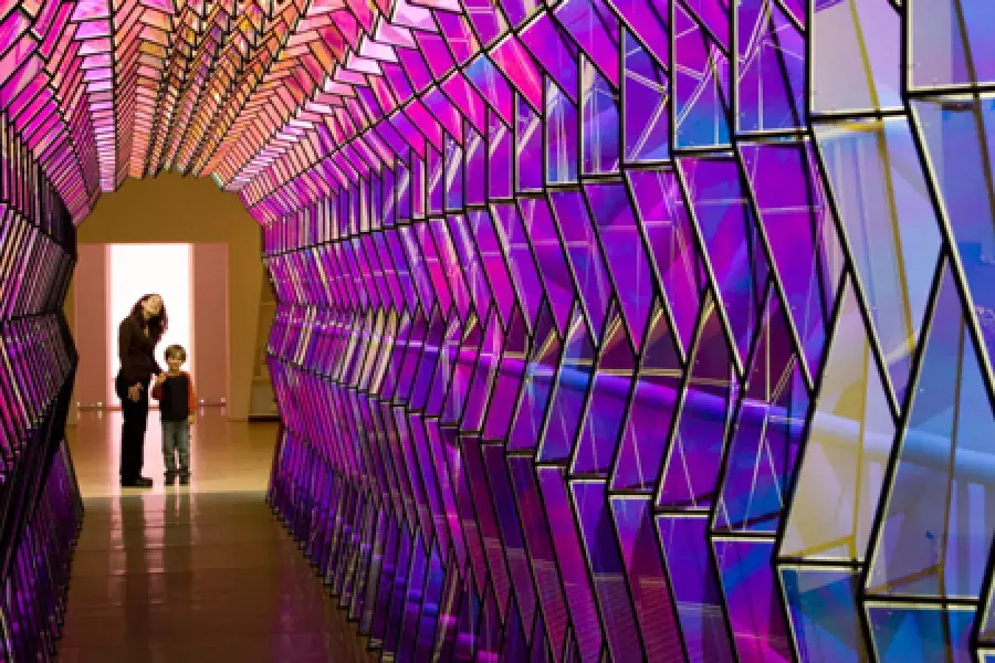 Olafur Eliasson's One-Way Color Tunnel at SFMOMA