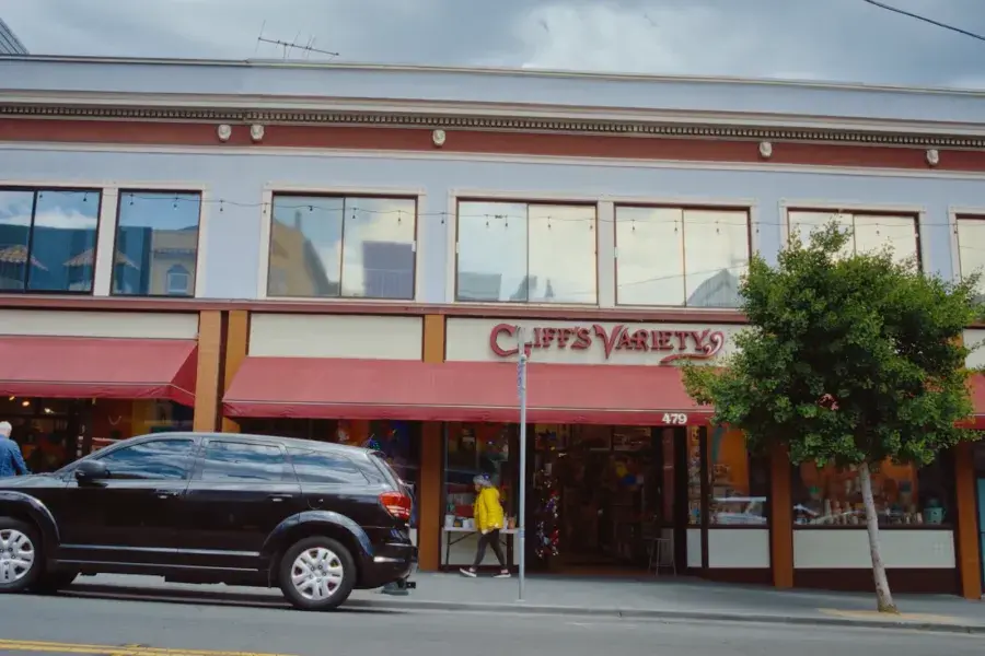 The exterior of Cliff's Variety in the Castro