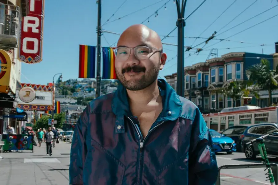 Josh Decolognon, Castro resident and host of KQED's "No Crumbs"