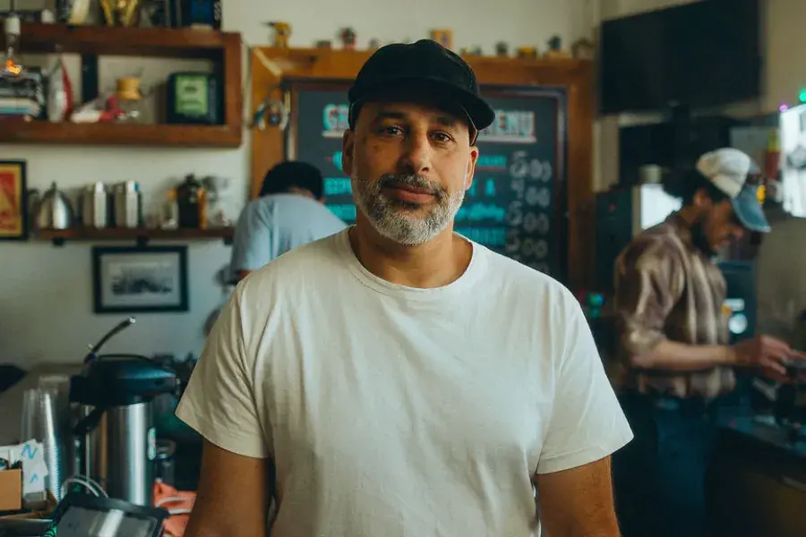 Nabeel Simli, owner of Grand Coffee in the Mission