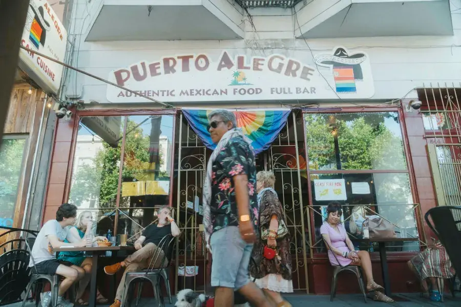 Outside Puerto Alegre on Valencia Street in the Mission