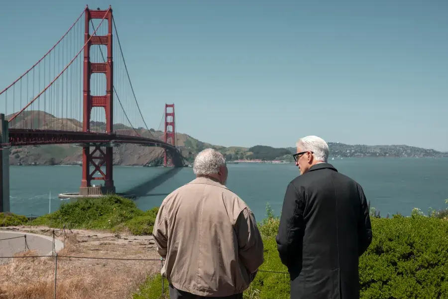 Scene from A Man on the Inside at Golden Gate Bridge