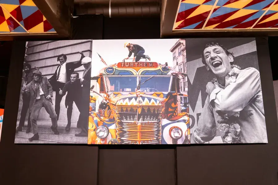 A screen display in Haight-Ashbury's Counterculture Museum