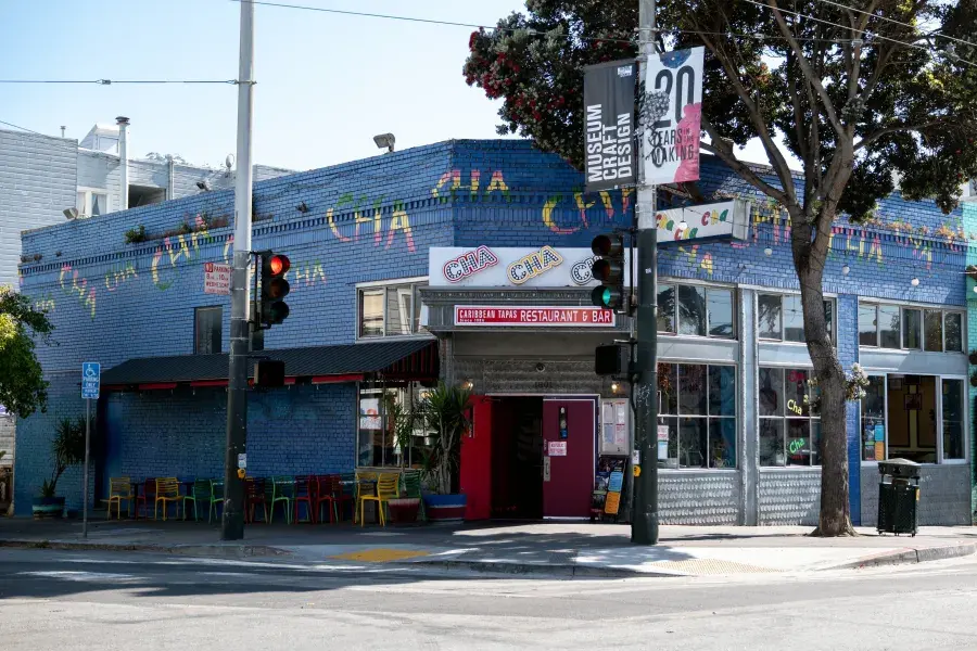 The exterior of Cha Cha Cha in San Francisco's Haight-Ashbury