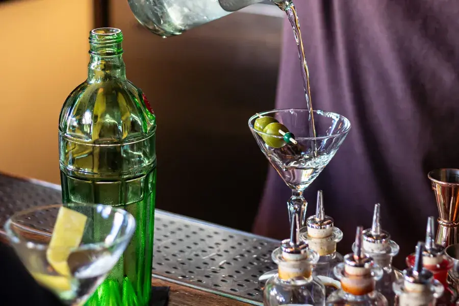 Martinis are poured at San Francisco's Wildhawk.