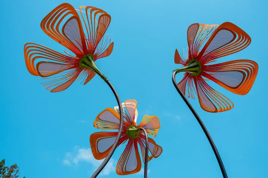 Flower statues at BottleRock Festival