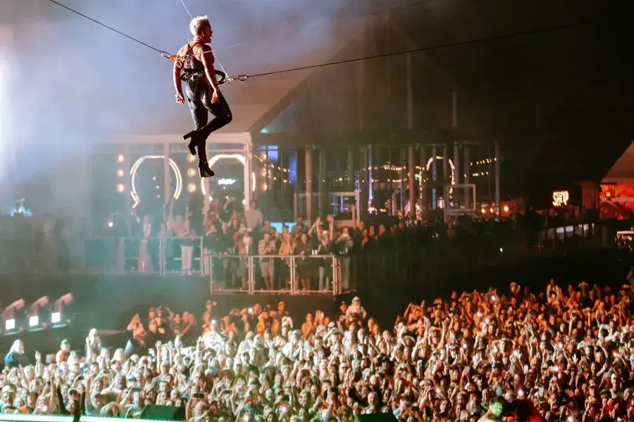 P!nk performing at BottleRock Festival in Napa
