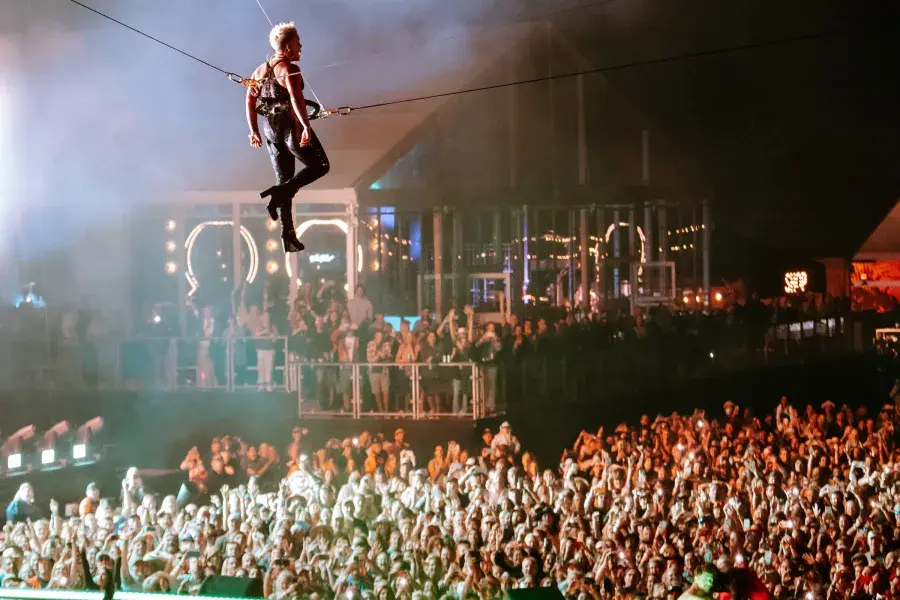 P!nk performing at BottleRock Festival in Napa