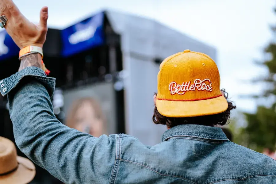 Man enjoying a set at BottleRock in Napa