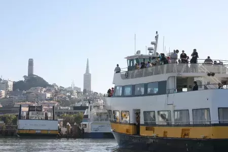 Blue and Gold Fleet's boat at PIER 39