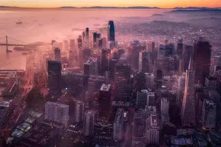 San Francisco at dusk