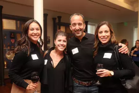 Partners networking at an event