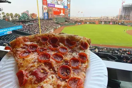 Pizza no Oracle Park