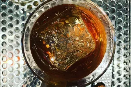 A whiskey cocktail is served at San Francisco's Third Rail Bar.