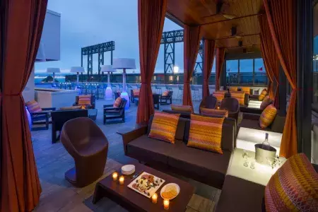 Rooftop of hotel