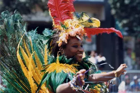 Dançarina na festa de Carnaval