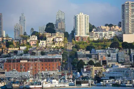 San Francisco's marina and Hyde Street