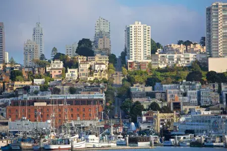 San Francisco's marina and Hyde Street