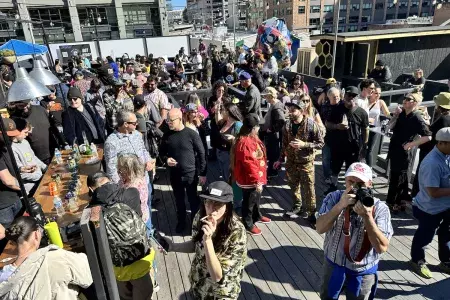 Guests attend a SF Weed Week event.