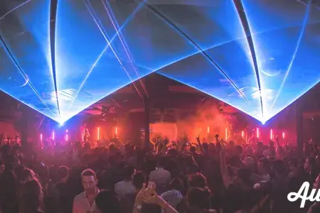 Inside Audio Nightclub during party 