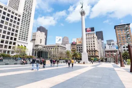 Union Square on a sunny day 
