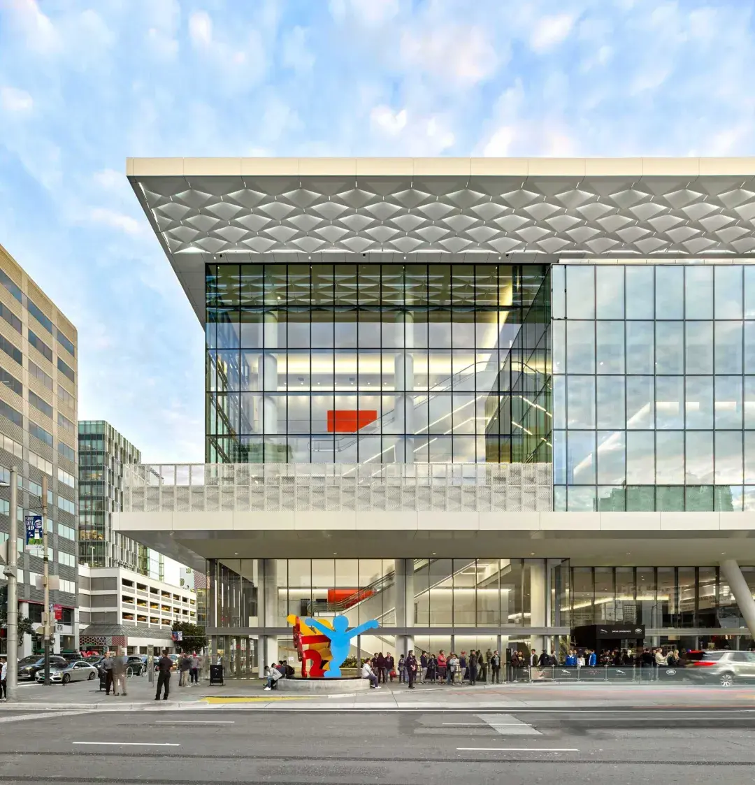 Exterior of San Francisco's Moscone Center.