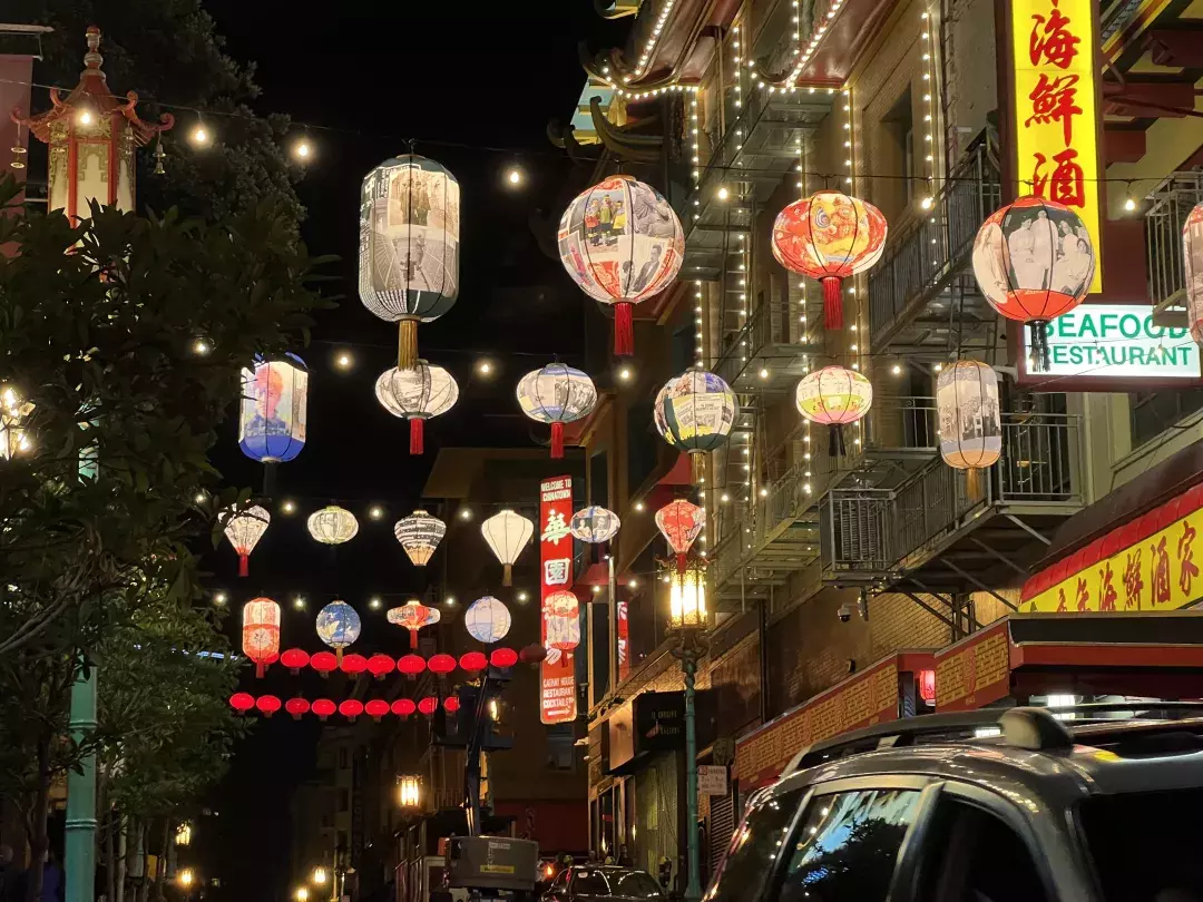 Lanternas de Chinatown