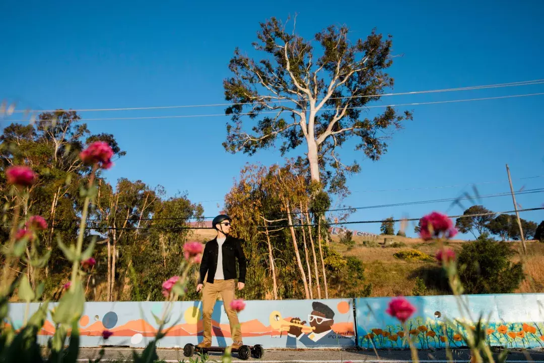 Skateboarder in the Bayview neighborhood.