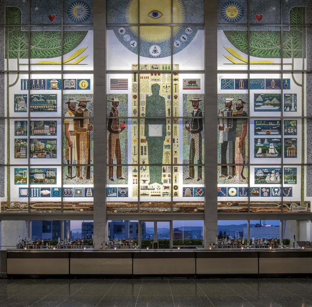 Lobby mosaic at the Masonic Venue